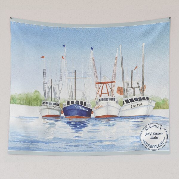 Item preview, Shrimp Boats designed and sold by Clay Jackson.