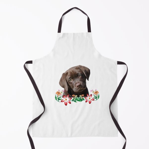 Item preview, Floral Lab. Lab and Flowers, Floral chocolate labrador designed and sold by Doggymadness.