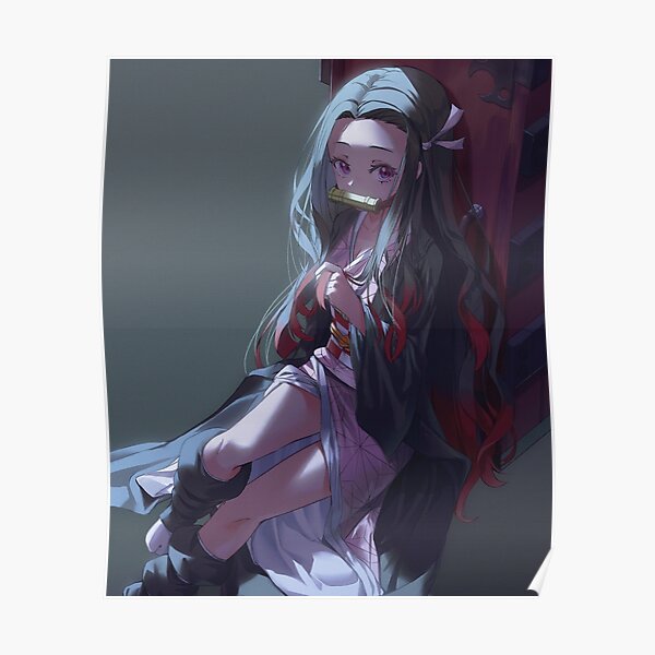 Kimetsu No Yaiba Cute Nezuko Poster For Sale By Animeartworks Redbubble