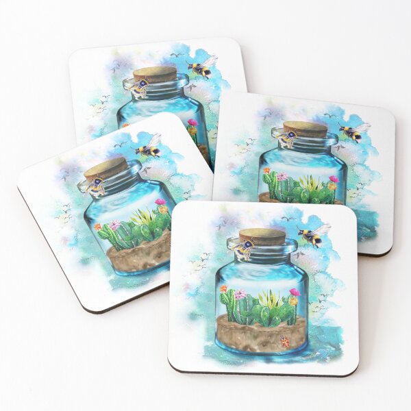 Item preview, Cactus Garden in a Jar - Worlds in Jars designed and sold by PirateAvocado.
