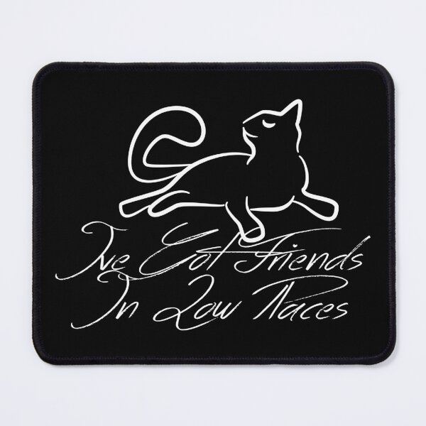 Item preview, Ive Got Friends In Low Places Cat Handwritten Punny Lyrics designed and sold by PunnyLyrics.