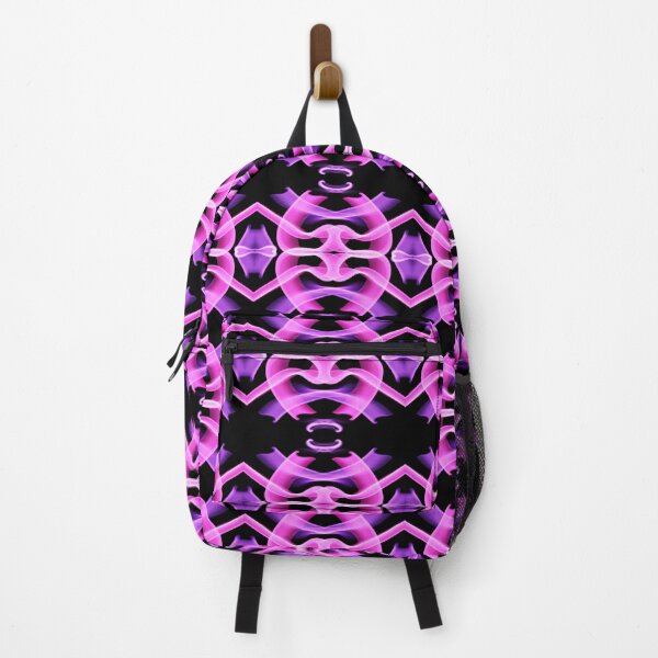Item preview, Pinks and purple with a black background, unique hand drawn geometric repeating pattern - WelshDesigns designed and sold by welshdesigns.