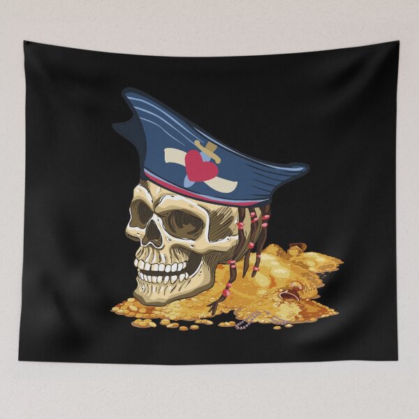 Item preview, Pirate Treasure Skull designed and sold by ArtOfStars.