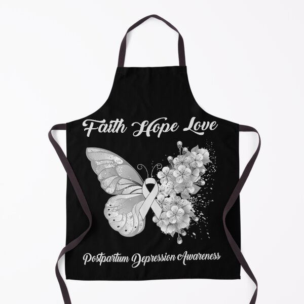 Item preview, Faith Hope Love Postpartum Depression Awareness Butterfly Ribbon Gifts designed and sold by Adropine.