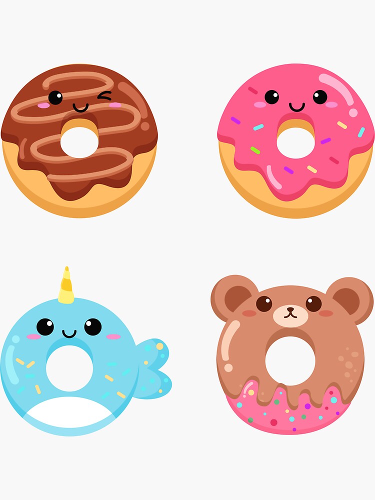 HOW TO DRAW A CUTE DONUT KAWAII EASY STEP BY STEP, DIBUJOS KAWAII