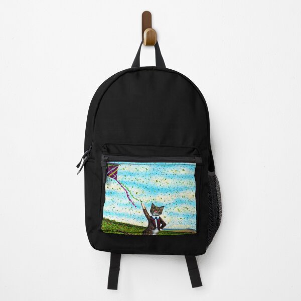 Item preview, Norbert the Cat, flying a kite (Pointillism) designed and sold by thecatandkettle.