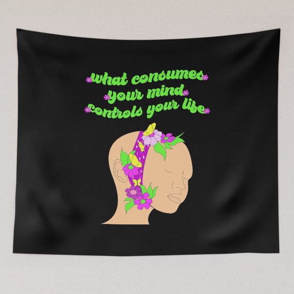Item preview, What consumes your mind controls your life, spiritual illustration  designed and sold by Vivid-wear.