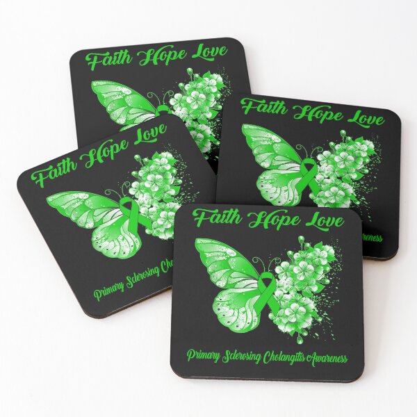 Item preview, Faith Hope Love Primary Sclerosing Cholangitis Awareness Butterfly Ribbon Gifts designed and sold by Adropine.