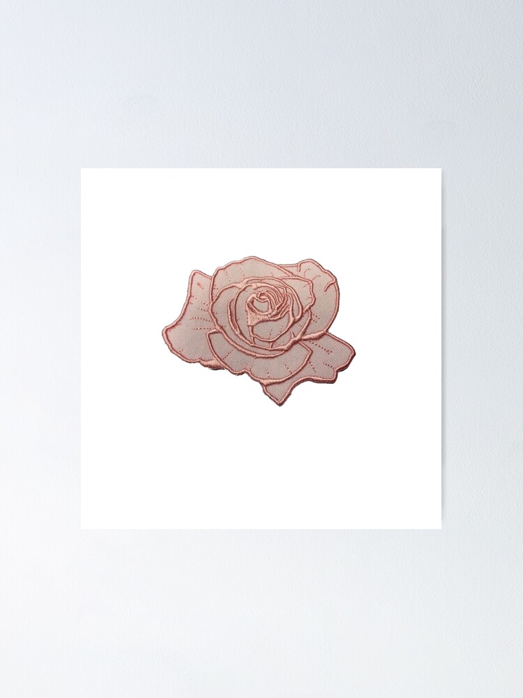 rose-gold-patch-poster-by-livpaigedesigns-redbubble