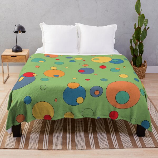 Item preview, Multi coloured cosmic bubbles retro cartoon orbs green designed and sold by AngelDawnDesign.