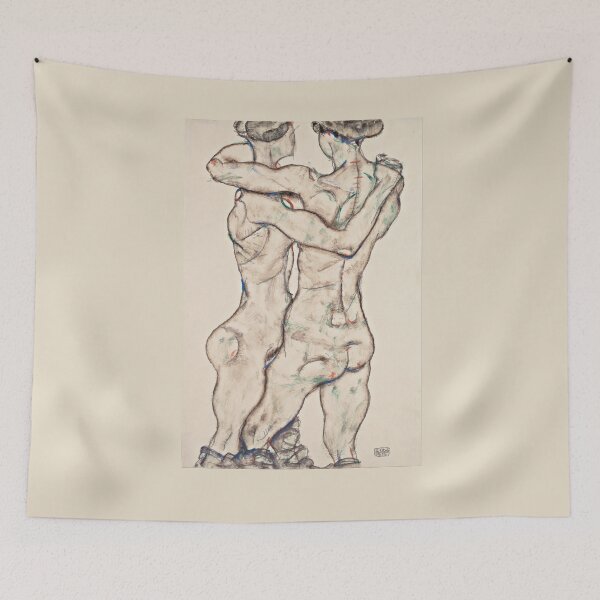 Item preview,  Egon Schiele Naked Girls Embracing designed and sold by TeeARTHY.