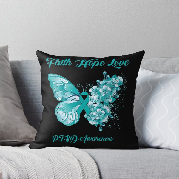 Item preview, Faith Hope Love PTSD Awareness Butterfly Ribbon Gifts designed and sold by Adropine.