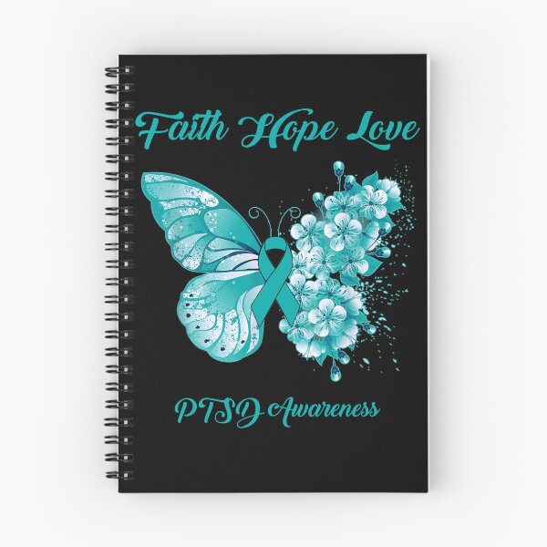 Item preview, Faith Hope Love PTSD Awareness Butterfly Ribbon Gifts designed and sold by Adropine.