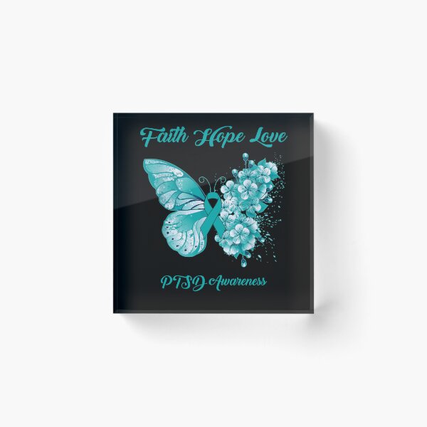 Item preview, Faith Hope Love PTSD Awareness Butterfly Ribbon Gifts designed and sold by Adropine.