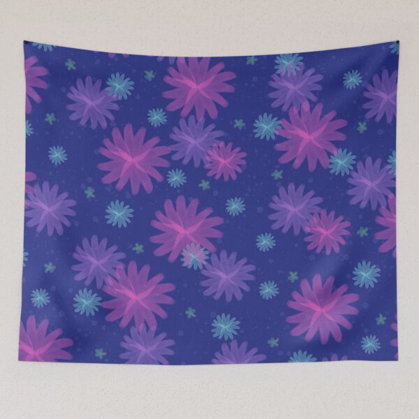 Item preview, Night time florals designed and sold by payalsalot.