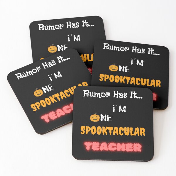 Item preview, Rumor Has It I'm One Spooktacular Teacher - Halloween designed and sold by OutdoorsZee1.