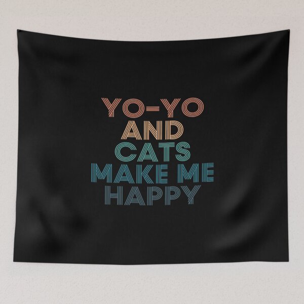Item preview, Yo-yo And Cats Make Me Happy- Gift for Yo-yo & Cats Fans designed and sold by kindxinn.