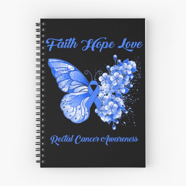 Item preview, Faith Hope Love Rectal Cancer Awareness Butterfly Ribbon Gifts designed and sold by Adropine.