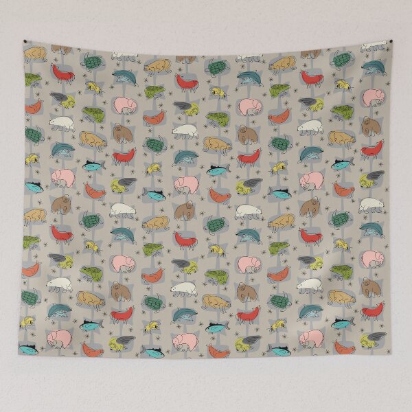 Item preview, Save Endangered Species on Taupe designed and sold by bmfabricdesigns.