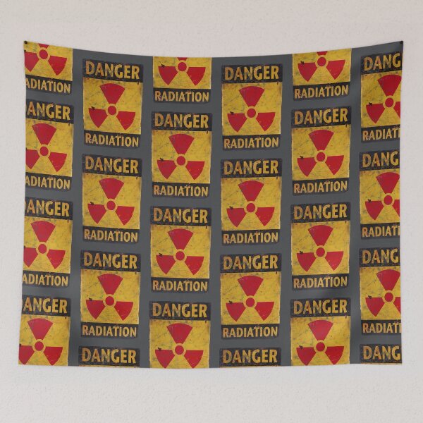 Item preview, Danger Radiation Warning sign (distressed design) designed and sold by siggyspatsky.