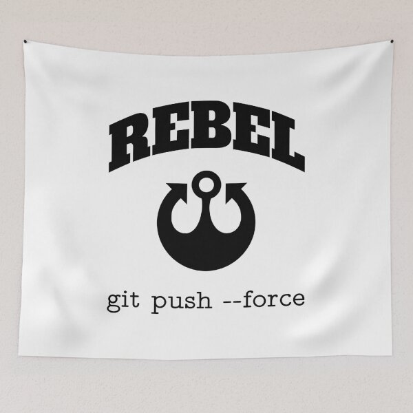 Item preview, Code Rebel - git push --force - Software Developer Design - Black designed and sold by geeksta.