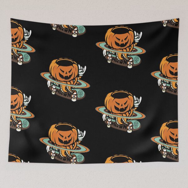 Item preview, Halloween Scary Evil Pumpkin Funny Pumpkin Head - Pumpkin Planet  designed and sold by Luvjesus2.