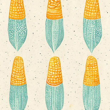 Artwork thumbnail, Corn Simple Pattern by AndrewJStephens