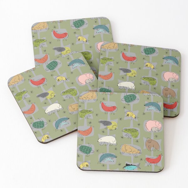 Item preview, Save Endangered Species on Olive Green designed and sold by bmfabricdesigns.