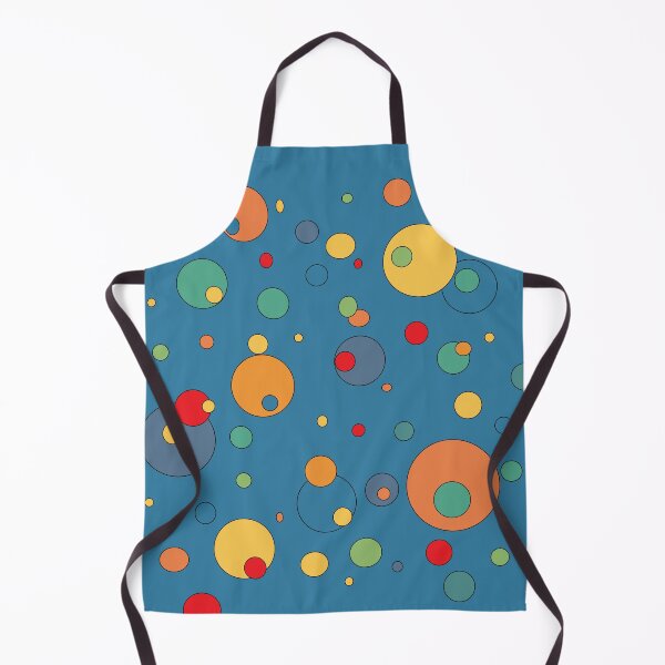 Item preview, Multi coloured cosmic bubbles retro cartoon orbs blue designed and sold by AngelDawnDesign.