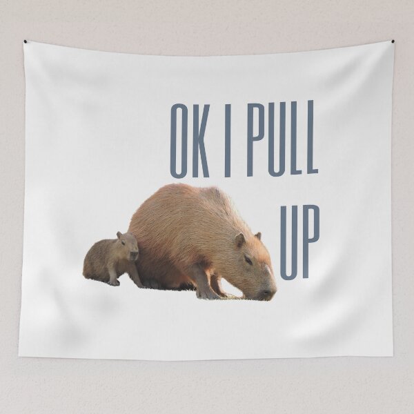 Item preview, Ok I Pull Up Capybara designed and sold by earth wings.