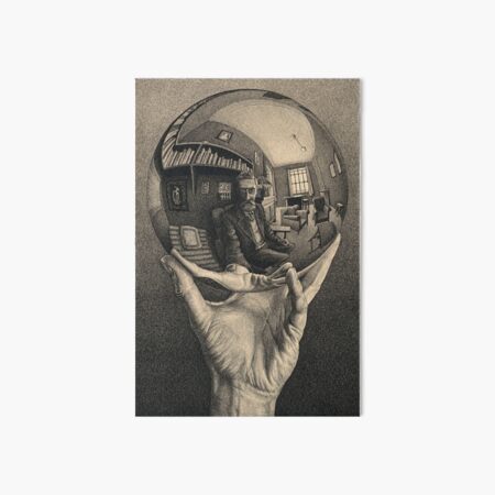 ESCHER REFLECTED BALL Art Board Print