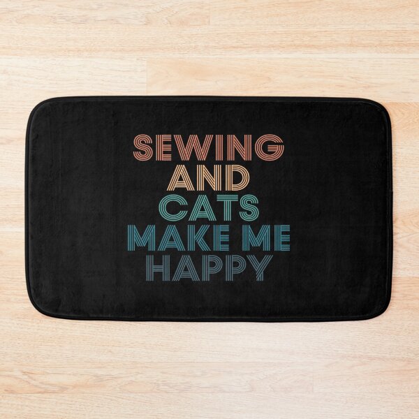 Item preview, Sewing And Cats Make Me Happy- Gift for Sewing & Cats Fans designed and sold by kindxinn.