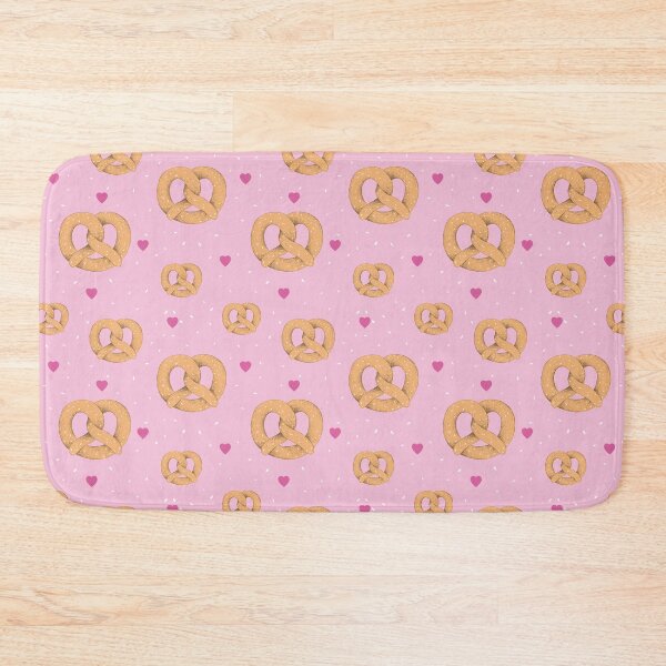 Item preview, Cute Pretzel and Heart Seamless Pattern designed and sold by bolimj.