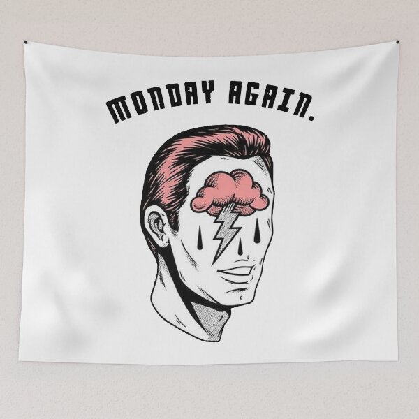 Item preview, MONDAY AGAIN. designed and sold by -DEEWOLF-.