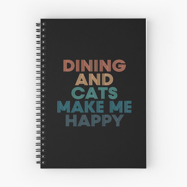 Item preview, Dining And Cats Make Me Happy- Gift for Dining & Cats Fans designed and sold by kindxinn.