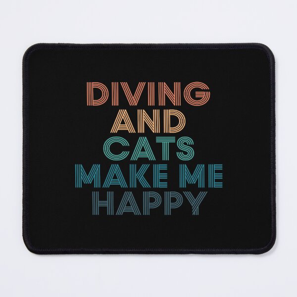 Item preview, Diving And Cats Make Me Happy- Gift for Diving & Cats Fans designed and sold by kindxinn.