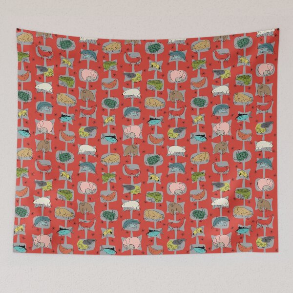 Item preview, Save Endangered Species on Red designed and sold by bmfabricdesigns.