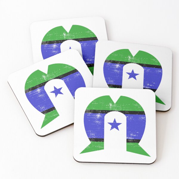 Item preview, Torres Strait Island Flag [Worn Design] designed and sold by politicalamity.