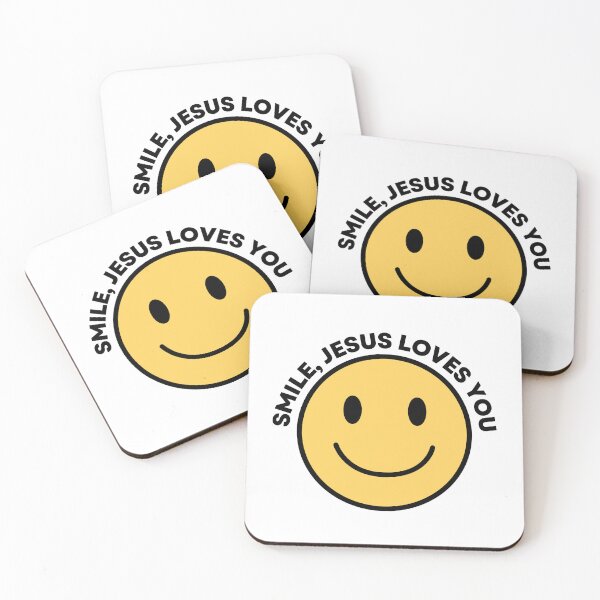 Item preview, smiley face - smile, Jesus loves you christian cute designed and sold by KallieCo.