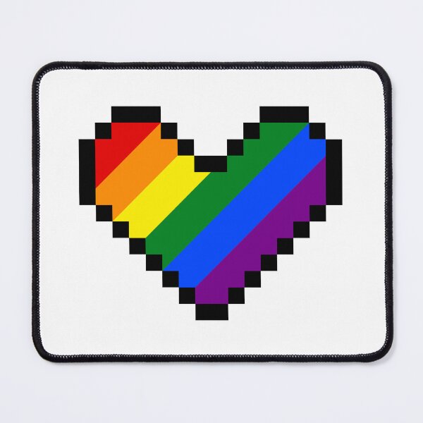 Item preview, LGBT Pixel Love Heart designed and sold by akaiawa.