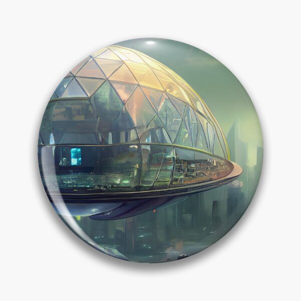 Item preview, Futuristic Floating City designed and sold by Foodcolored.