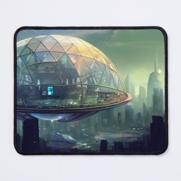 Item preview, Futuristic Floating City designed and sold by Foodcolored.