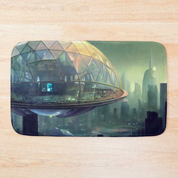 Item preview, Futuristic Floating City designed and sold by Foodcolored.