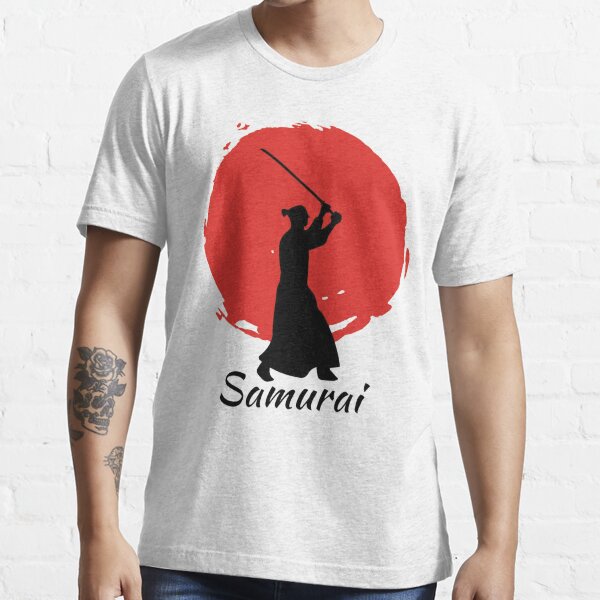 "samurai shadow fighting dragon , sunset samurai warrior." Tshirt for