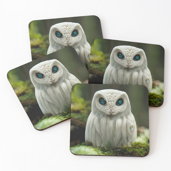 Item preview, White Magical Owl - Forest Elemental designed and sold by SoulShaman.