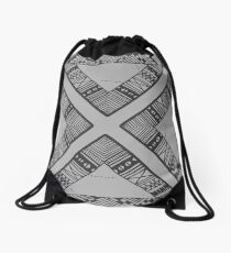 black. & white. Drawstring Bag