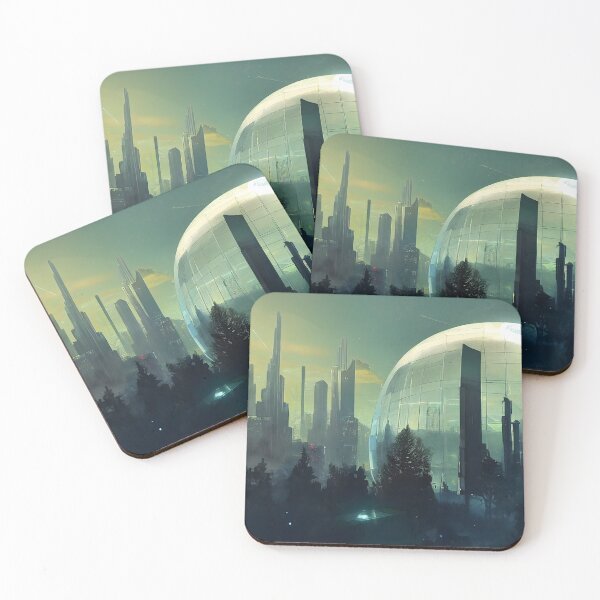 Item preview, Futuristic City Within a Dome designed and sold by Foodcolored.