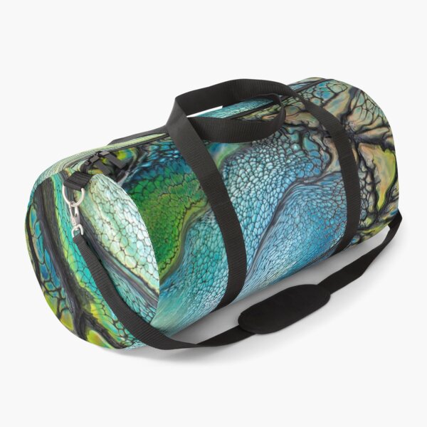 Item preview, Beautiful Retro Ocean Vibe Colors Abstract and Modern Fluid Art Acrylic Pour Artwork designed and sold by CrystalCoast.