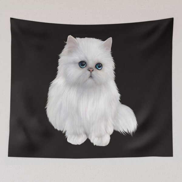 Item preview, white cat - cat designed and sold by NEL-BOX.