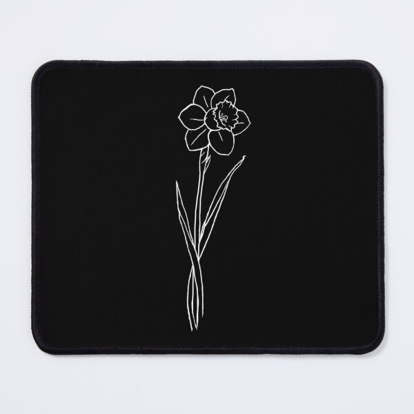 Item preview, Narcissus Flower Line Drawing - December Birthday Month Flower designed and sold by Digi Artworks Store.